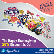 The Happy Thanksgiving Discount Is Out | Custom Decals | RegaloPrint