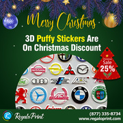 3D Puffy Stickers Are On 25% Christmas Discount - RegaloPrint