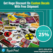 Get 25% Discount On Custom Decals With Free Shipment - RegaloPrint